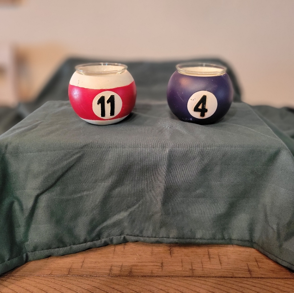 Pool Ball Votive Candle Holders